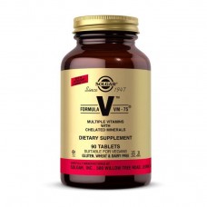 Мультивитамины формула VM-75 (Multiple vitamins with Chelated Minerals), Solgar, 90 табл