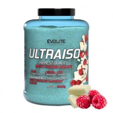 Сывороточный протеин изолят Evolite Nutrition Ultra Iso 2000 г, Малина из белого шоколада.