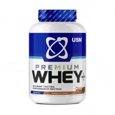 Сироватковий протеїн концентрат USN Whey+ Premium Protein 2000 г, Шоколадна карамель