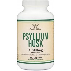 Шелуха подорожника Double Wood Psyllium Husks 1500 mg (на 2 капсулы), 240 capsules