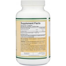 Лушпиння подорожника Double Wood Psyllium Husks 1500 mg (на 2 капсули), 240 capsules