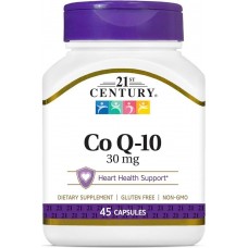 Co Q-10, 30 mg, 45 Capsules 21st Century