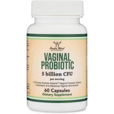 Вагинальный пробиотик для женщин Double Wood Vaginal Probiotic (5 Billion CFU на 2 капсулы), 60capsules