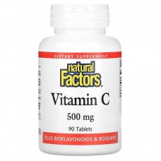 Витамин C Natural Factors Vitamin C, 500 mg, 90 Tablets Natural Factors