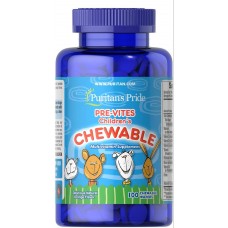 Мультивітаміни для дітей Puritan's Pride Pre-Vites Childrens Multivitamin 100 chewable tablets Puritan's Pride