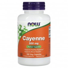 Каєнський перець Now Foods (Cayenne) 500 мг 100 вегетаріанських капсул