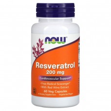 Ресвератрол Now Foods (Natural Resveratrol) 200 мг 60 вегетарианских капсул