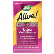 Мультивитамины для женщин 50+ Nature's Way (Alive! Women's multi-vitamin) 60 таблеток