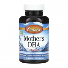 Mother's DHA 500mg - 60 softgels Carlson Laboratories