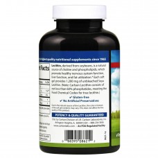 Лецитин, Lecithin, Carlson Labs, 1200 мг, 100 капсул