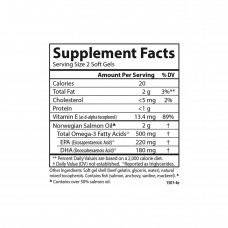 Масло лосося Carlson Salmon Oil 500 mg Omega-3s 50 soft gels  Carlsson