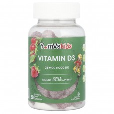 Витамин D3 для детей, Vitamin D, Yum-V's, 60 желе