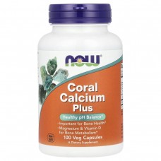 Кораловий кальцій плюс Now Foods (Coral Calcium Plus) 100 вегетаріанських капсул