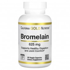 Бромелайн California Gold Nutrition (Bromelain) 500 мг 90 вегетарианских капсул