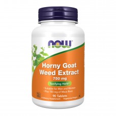 Horny Goat Weed Extract 750 mg - 90 tabs Now Foods