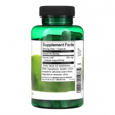 Senna Leaf 500mg - 100 сaps Swanson