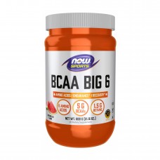 BCAA Big 6 Powder - 600g Watermelon Now Foods