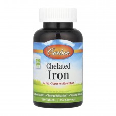 Chelated Iron - 250 tabs Carlson Laboratories