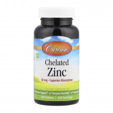 Chelated Zinc - 250 tabs Carlson Laboratories