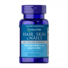 Hair, Skin & Nails One Per Day Formula - 30 softgels Puritans Pride