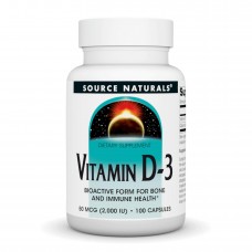 Vitamin D-3 2000 IU - 100 caps Source Naturals