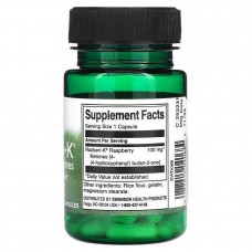 Жироспалювач Swanson Razberi-K 100 mg Raspberry Ketones, 60 Capsules  Swanson
