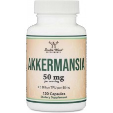 Пробиотик Double Wood Akkermansia 50 mg (5 Billion TFU), 120 capsules