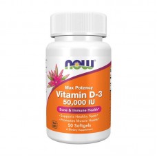 NOW Vitamin D-3 50000 IU (50 softgels)
