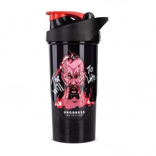 Progress Nutrition Shieldmixer Shaker The Will To Life (700 ml, black/red)