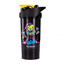 Progress Nutrition Shieldmixer Shaker The Will To Life (700 ml, black/yellow)