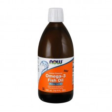 NOW Omega-3 Fish Oil (500 ml, lemon)