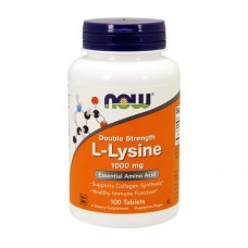 NOW L-Lysine 1000 mg double strength (100 tabs)
