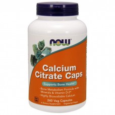NOW Calcium Citrate Caps (240 veg caps)