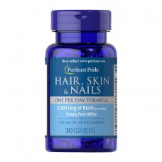 Puritan's Pride Hair, Skin & Nails One Per Day Formula (30 softgels)