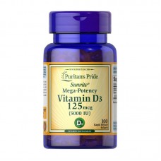 Puritan's Pride Vitamin D3 125 mcg (100 softgels)