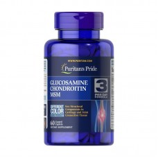 Puritan's Pride Double Strength Glucosamine, Chondroitin & MSM (60 caps)