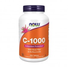 NOW C-1000 with rose hips & bioflavonoids (250 tab)