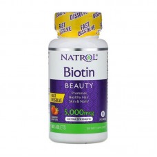 Natrol Biotin Beauty 5,000 mcg (90 tab, strawberry)
