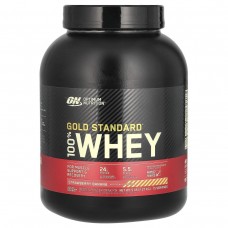 Сироватковий протеїн ізолят Optimum Nutrition (100% Whey Gold Standard) 2270 г зі смаком полуниці-банан