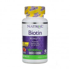 Natrol Biotin Beauty 10,000 mcg (60 tab, strawberry)