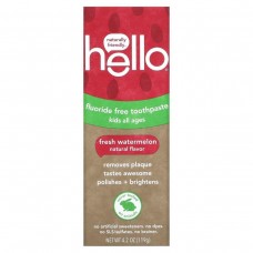 Детская зубная паста без фтора, натуральный арбуз, Hello, 119 г (4.2 oz)