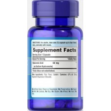 Гіалуронова кислота Puritan's Pride (Hyaluronic Acid) 50 мг 60 капсул