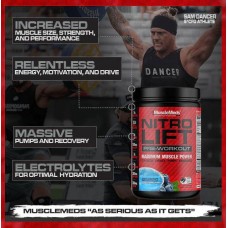 Передтренувальний комплекс MuscleMeds Nitro Lift Pre-Workout 522 г, Blue Slush  MuscleMeds