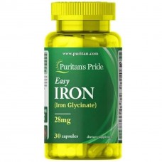 Iron (Glycinate),28 mg, 30 softgels Puritan's Pride