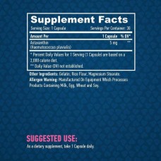 Астаксантин Haya Labs Astaxanthin 5mg 30caps  Haya Labs