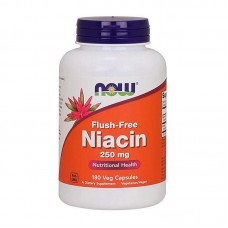 NOW Flush-Free Niacin 250 mg (180 vcaps)