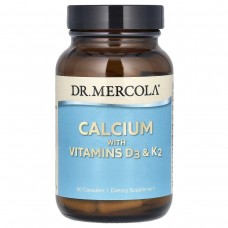 Кальцій з вітамінами D3 і K2 Dr. Mercola (Calcium with Vitamins D3 and K2) 90 капсул