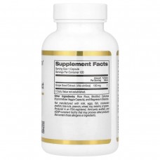 Французький екстракт виноградних кісточок California Gold Nutrition (French Grape Seed Extract) 100 мг 120 вегетаріанських капсул