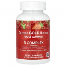 Комплекс вітамінів групи В California Gold Nutrition (B Complex Gummies) 45 жувальних цукерок