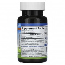 Витамин K2 MK-7 Carlson Labs (Vitamin K2 as MK-7) 90 мкг 60 желатиновых капсул
